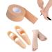 Reusable Toe Alignment Corrector - Toe Protector Little Finger Bunion Corrector -Foot Yoga Stretchers + 1 Roll Foot Heel Sticker Tape
