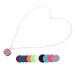 SOESFOUFU 1 Set Necklace Essential Oil Necklace Wrist Chain Chic Perfume Necklace Women Pendant Necklace Hollow-Out Perfume Necklace Stainless Fragrance Necklace Women Necklace
