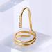 Fingernail Tip Opening Ring - Gold Decorative Nail Ring for Women | Fingertip Jewelry Nail Art Accessory for Valentine's Day - Buy Online on GoSupps.com