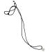 vsilay Y2K Pearl Heart Necklace Black Rope Adjustable Chain for Women Teen Girls Y2K gold