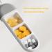 Convenient Black Mini Plastic Pill Box for Morning Noon & Evening - Perfect Travel Storage Solution - Buy Online on GoSupps.com