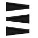 Wide Headbands for Women Fashion Workout Hair Bands Stretchy Non Slip Sweat Wicking Head Bands for Yoga Running Sport Exercise 3 Pack Black/Black/Black