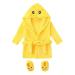 Baby bathrobes shoes set tonsee shower coat terry mantle morning coat with hood for girls boys nice caricature soft comfortable robe slave bath fleece swimming with belt 0-6 months yellow