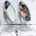 TISHAA Luxury White Crystal Diamond Makeup Mirror with Stand - Elegant and Sophisticated - Buy Online on GoSupps.com