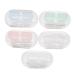Healvian 5 Sets Push Glasses Case Contact Lens Container Holder Simple PP