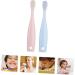 Tovinanna 4-Piece Manual Soft Toothbrush Set for Kids | Infant & Toddler Cleaning | Tongue Cleaner & Bath Essentials - Buy Online on GoSupps.com
