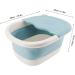 Jeanoko 1pcs Bassin de Bain Pied Pliable pour Les Pieds de Trempage Baignoire de Trempage Pliable avec des Points D'acup Concerts et Poign es de Massage Spa Pied Portable Bleu - Buy Online on GoSupps.com