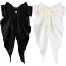 Gsxnkk Bow Hair Clips Big Bowknot Hairpin French Hair Clips Solid Color Hair Barrette Clips Soft Satin Silky Hair Bows for Women Girls (SetC) - Buy Online on GoSupps.com