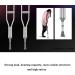 LINYUES Crutches for Adults Underarm Walking Stick Lightweight Height Adjustable Medical Great for Travel or Work A Ett par Medium - Buy Online on GoSupps.com