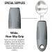 Easy Grip Extra Wide Handle Cutlery Set - Ideal Dining Aid for Elderly and Disabled with Arthritis, Parkinson's, and Tremors - Gray 3PCS - Buy Online on GoSupps.com