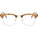 Stylish Shorty Myopia Glasses -4.00 Diopters for Men & Women | Transparent Brown Frame - International Shipping - Buy Online on GoSupps.com