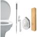 Floor Scrub Brush 2 in 1 Floor Brush Scrubber with Long Handle | Rotating Grout Brush Scrape Cleaning Scrub Brush Tile Brush for Cleaning Bathroom Gyouza Two-section Telescopic Rod + Hair-planting Brush H - Buy Online on GoSupps.com