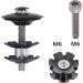 9PCS Saipe Aluminium Alloy Bike Headset Spacer Kit 1-1/8 inch 28.6mm - Black - Buy Online on GoSupps.com