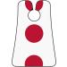 Japanese Flag Beard Bib Apron for Men | Beard Hair Catcher & Trimming Cape Cloth - Black - Buy Online on GoSupps.com