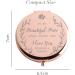 Rose Gold Makeup Mirror - Unique Niece Gift for Graduation, Birthday, Wedding from Aunt & Uncle - Java Wood Niece Gift Ideas - Buy Online on GoSupps.com