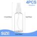 Hanyousheng 4Pcs 1.69oz Mini Spray Bottles for Travel & Skincare - Set of 4 Travel Size Mist Bottles for Makeup and Cleaning - Buy Online on GoSupps.com