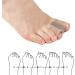 2 Pairs Soft Breathable Toe Separator Sleeves with Gel Spacer for Big Toe Alignment and Pain Relief - Hammer Toe Corrector for Bunions and Overlapping Toes (Size S) - Buy Online on GoSupps.com