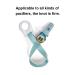 5-Pack Silicone Pacifier Clips | Soft & Clear Baby Pacifier Holder Chains for Safe & Stylish Baby Soothing - Buy Online on GoSupps.com