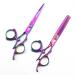 Hair Cutting Scissors Shears 6 Inch Swivel Scissors Fly Scissors Hairdressing Barber Swivel Shears 720 Degrees Rotary Handle Thumb Shears Flying Shears Rotary Set