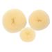Bun cushion 3 pieces (1 large + 1 medium + 1 small) bun rings donuts for chignons for girls women DIY styling accessories beige