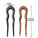 CHOISBEING Handmade Wooden U-Shaped Hair Fork for Long Hair - French Hairpin Vintage Two Prong Hair Clip for Women - Buy Online on GoSupps.com