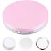 WOONEKY Empty Compact 2pcs Box Loose Powder Box Portable Makeup Organizer Powder Makeup Puff Electric Travel Eye Shadow 7.5x7.5cm Pink - Buy Online on GoSupps.com