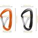 B-Mardi Lightweight Heavy Duty Locking Carabiner Clips - 12kN (2697 lbs) - Black+Orange - 4pcs - Buy Online on GoSupps.com