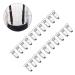 25pcs Metal Suspender Clips for Pacifiers | Durable White Strap Clips | International Shipping Available - Buy Online on GoSupps.com