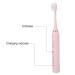 FILFEEL Electric Toothbrush - Rechargeable Whitening Teeth Cleaner Portable for Adults 4 Brush Heads - Pink - Buy Online on GoSupps.com