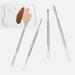 EXCEART 4Pcs Stainless Steel Makeup Spatula Tool Set for Cosmetics Mixing - Buy Online on GoSupps.com