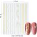 Star Silver Gold Lines Stripe Geometric Nail Art Decoration 3D Nail Sticker Transfer Stickers Shining Decals(1) Style1 - Buy Online on GoSupps.com