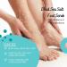 Lemon & Tea Tree Body & Foot Dead Sea Salt Scrub | Hydrating Natural Exfoliating Scrub | Foot salt scrub | body exfoliant | 100% all natural vegan exfoliant no artifical fragrances | 282g - Buy Online on GoSupps.com