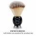 Parker Deluxe Synthetic Silvertip Shaving Brush - Black & Chrome Handle - Buy Online on GoSupps.com