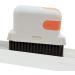 Hard Bristle Crevice Cleaning Brush - Toilet Scrub Brush | Hard Bristle Crevice Cleaning Brush Grout Dustpan Cleaner Brush for Shower Tile Bathroom Orange1 - Buy Online on GoSupps.com