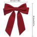 Velvet Hair Bow Clips Large Satin Ribbon Bow Hairpins Bow Hair Barrette for Party Hair Accessories Black Bow Hair Clips Velvet Hair Bow Clips Satin Ribbon Bow Hairpins Red - Buy Online on GoSupps.com