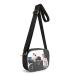 Vminog station approved transparent pocket transparent clear bag small statium approved clear pocket crossbody shoulder bag with adjustable belt for work sport games