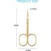 Livingo Premium Stainless Steel Cuticle Scissors with Case - 3.5 Gold - Buy Online on GoSupps.com