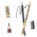 Healeved 4 Pcs Double Head Eyebrow Pencil Black Eyeliner Pen Eyebrown Beauty Eyebrow Pencil Puff Wooden - Buy Online on GoSupps.com