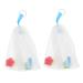 Baluue 2pcs Foaming Net Soap Savers for Bar Soap African Wash Net Soap Foaming Bag Bubble Pe White 21x14x0.2cm White