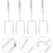OATIPHO Door Hanger Hook 4pcs Towel Hangers Storage Hangers Metal Twin Hooks Punch- Hook Door Frame No Punching 19X9X5CM White - Buy Online on GoSupps.com