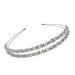 Lurrose Double Layer Silver Rhinestone Headband - Wedding Bridal Hair Accessories - Buy Online on GoSupps.com