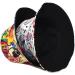Quanhaigou Reversible Bucket Hat for Men Women - Packable Sun Hat for Outdoor Travel Hiking Beach - Colorful Graffiti Print - Buy Online on GoSupps.com