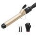 Curling Iron 1 1/4 Inch Hair Curler-Instant Heat Curling Wand Dual Voltage  Ceramic Tourmaline Hot Tools for Long Hair- Temperature LCD Display Pro Artist Produces Long Lasting Hair Styling