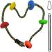 Xinlinke Colorful Climbing Rope Ladder with Platforms - Kids Indoor/Outdoor Swing Set Accessory - Buy Online on GoSupps.com