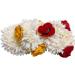 Traditional Indian Hair accessories Small White Gajra with rose Artificial Flower Jewelry Handmade Veni tiara For Women Party Wear bridal mehndi Hair Bun (combo of 3) - Buy Online on GoSupps.com