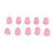 10 pieces of lip brush covers silicone-lip brush covers with suction cup to prevent lost dust-tight lip brushes protective cover