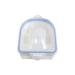 harayaa Nail Soaking Bowl Gel Nail Polish Remover Accessory Fall Resistant Manicure Bowl Hand Bowl for Salon Home Use Nails Spa Blue