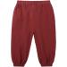 AYIYO Baby Linen Pants Set - Elastic Waist Harem Bloomers 2Pcs (12-24 Months) - Brick Red+Khaki - Buy Online on GoSupps.com