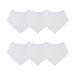 Royal Icon Baby Bandana Bibs - Stylish and Functional Baby Dribble Bibs 0-6 months - Soft and Absorbent Baby bibs 0-6 months - Perfect for Newborn Boys and Girls Bibs Set of 3/6 /12Pc 6 x White