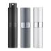 TOUREAL 8ML perfume atomizer empty (3 pieces) Mini sprue bottle perfume container perfume caterpillars can be filled (black deep gray silver) 3 Colors-5